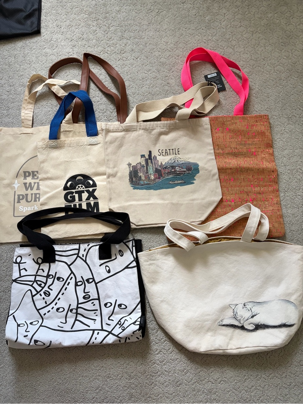 7 Tote Shoulder’s Beach Canvas Bags